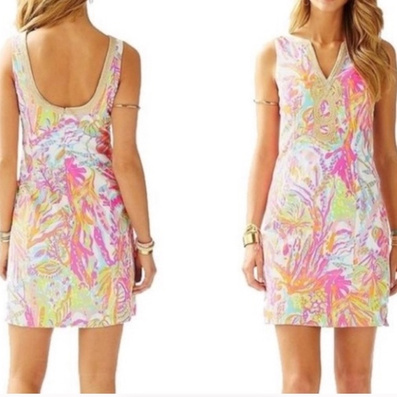 Lily Pulitzer Janice Shift Dress Scuba to Aruba - Picture 2 of 10